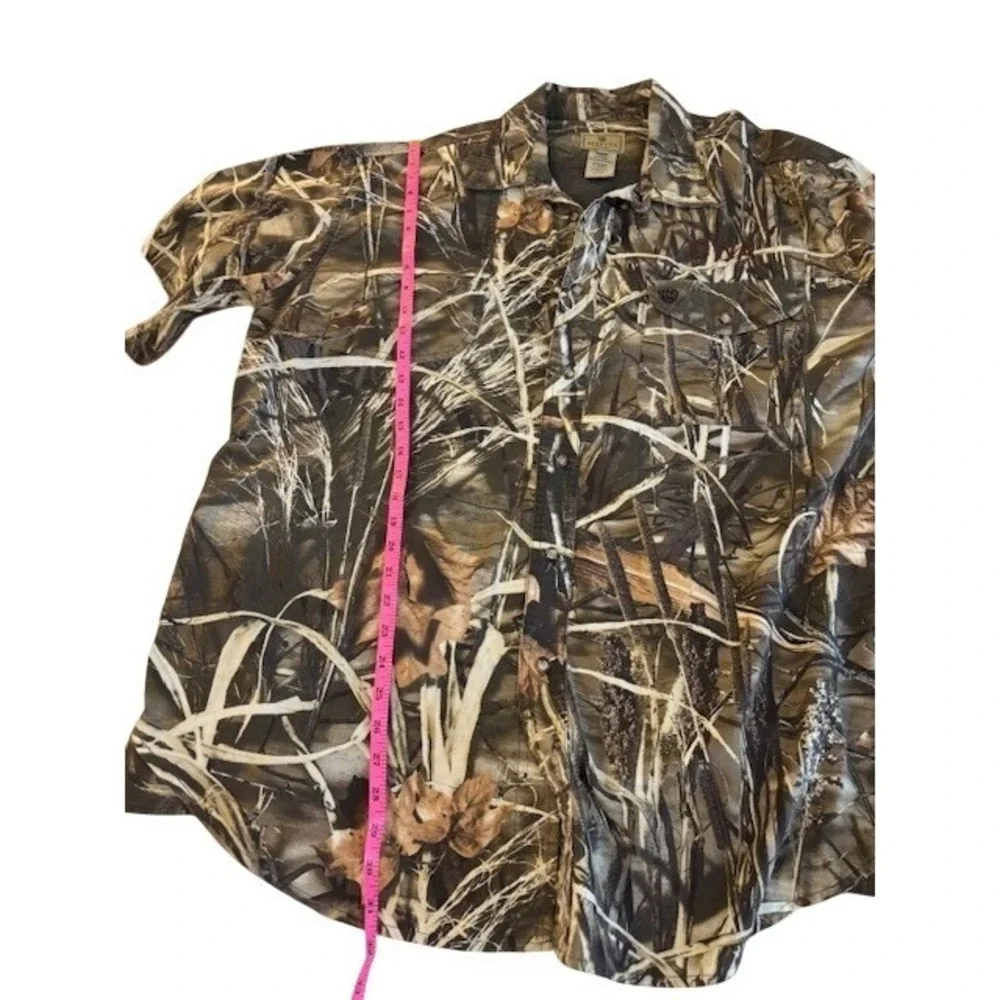Beretta Mens XL Advantage MAX-4 HD Camo Short Sleeve Vented Hunting Shirt Cotton